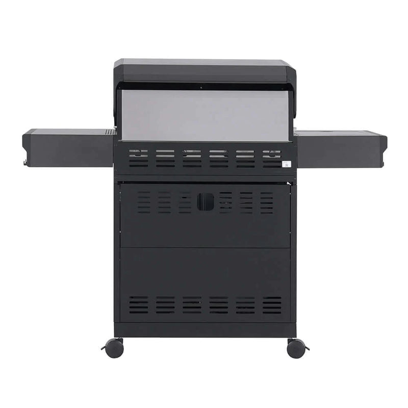 Monument Eminence Fortified Propane Gas Grill in Black Powder Coated with 4 Burners (E425)