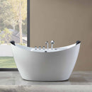 Empava 59-Inch Whirlpool Freestanding Acrylic Bathtub (EMPV-59AIS11)