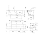 Empava 59-Inch Freestanding Soaking Bathtub (EMPV-59FT1511)