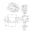 Empava 59-Inch Freestanding Air Bathtub (EMPV-59JT011)