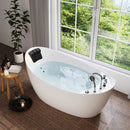 Empava 67-Inch Whirlpool Freestanding Acrylic Bathtub (EMPV-67AIS02)