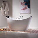 Empava 67-Inch Whirlpool Freestanding Acrylic Bathtub (EMPV-67AIS10)