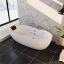 Empava 67-Inch Whirlpool Freestanding Acrylic Bathtub (EMPV-67AIS13)