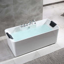 Empava 67-Inch Whirlpool Freestanding Acrylic Bathtub (EMPV-67AIS16)