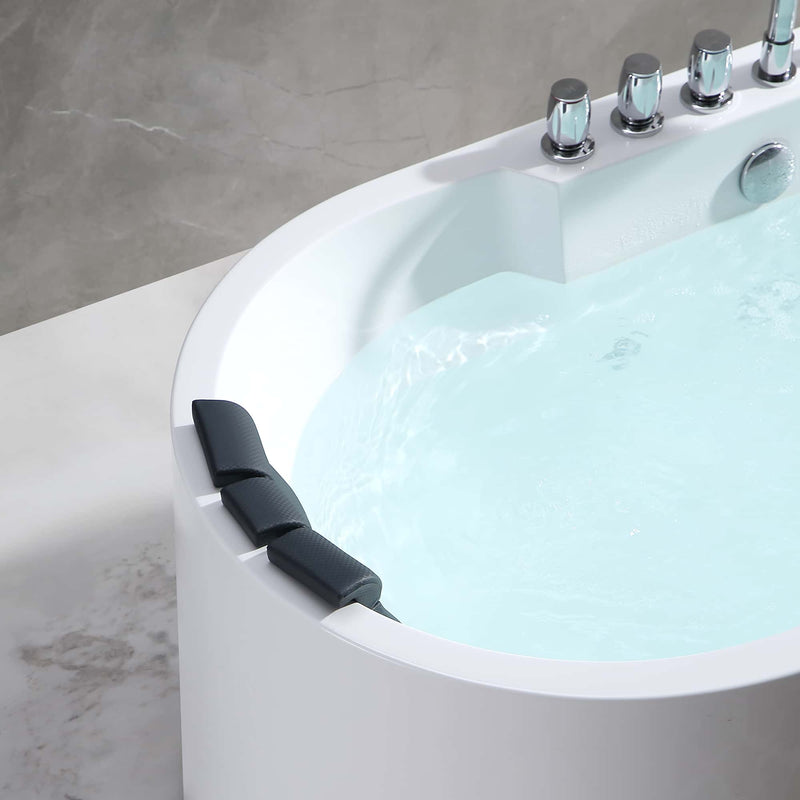 Empava 67-Inch Whirlpool Acrylic Freestanding Bathtub (EMPV-67AIS17)