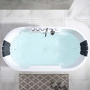 Empava 67-Inch Whirlpool Acrylic Freestanding Bathtub (EMPV-67AIS17)