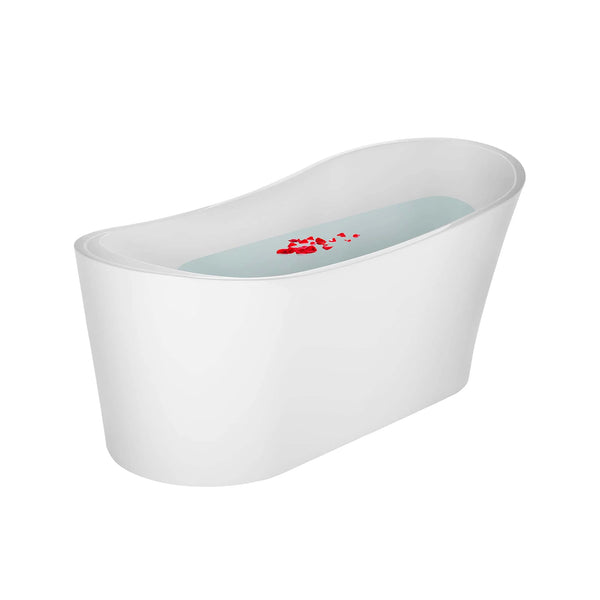 Empava 67-Inch Freestanding Soaking Tub with Left Drain (EMPV-67FT1528)