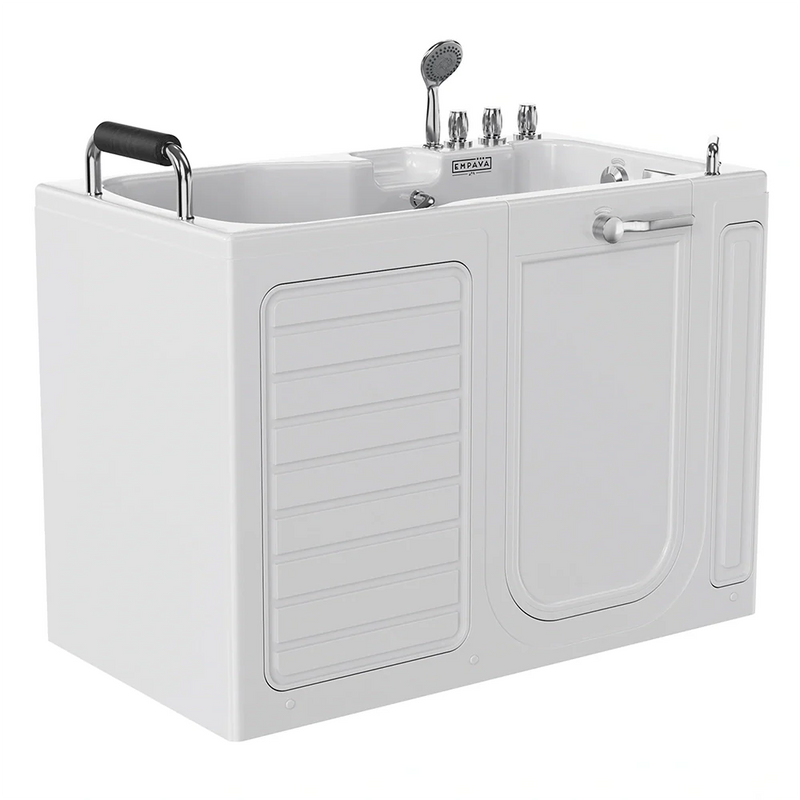 Empava 54-Inch Alcove Soaking Walk-in Tub with Right Drain (EMPV-54WIT09)