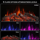 TURBRO Eternal Flame EF26-LG Smart Electric Fireplace Logs, WiFi Enabled (707-98-153AWIFI-BK)