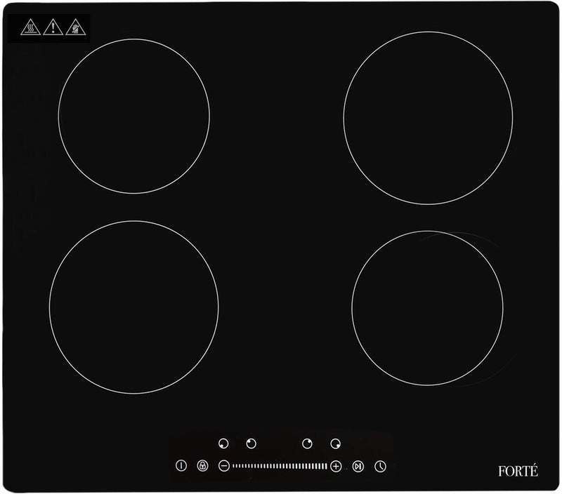 Forte 24-Inch Electric Induction Cooktop with 4 Elements and 9 Power Levels in Black (F24NDC4504B)