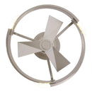 Parrot Uncle 20-Inch Hazel Satin Nickel Flush Mount LED Ceiling Fan with Remote Control (F3009)