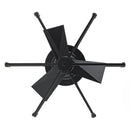 Parrot Uncle 21-Inch Wade Black Industrial Flush Mount LED Ceiling Fan (F3010)