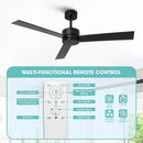 Parrot Uncle 52-Inch DC Motor 3 Blades Modern Downrod Mount Ceiling Fan