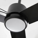 Parrot Uncle 42-Inch Rhine Indoor/Wet Outdoor IP65 Black Anywhere Waterproof Ceiling Fan with LED Light and Convenient Hanging Hook (F5001BK)