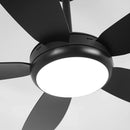 Parrot Uncle 42-Inch Gladys Modern Black LED Ceiling Fan with Remote Control (F5004BK)