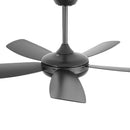 Parrot Uncle 42-Inch Gladys Modern Black LED Ceiling Fan with Remote Control (F5004BK)