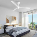 Parrot Uncle 50-Inch Rae Modern Downrod Mount LED Ceiling Fan with Remote Control (F5005-L)