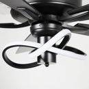 Parrot Uncle 52-Inch Oregon DC Motor Modern Downrod Ceiling Fan with LED Light
