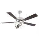 Parrot Uncle 52-Inch Oregon DC Motor Modern Downrod Ceiling Fan with LED Light