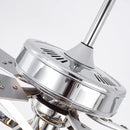 Parrot Uncle 52-Inch Oregon DC Motor Modern Downrod Ceiling Fan with LED Light