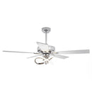 Parrot Uncle 52-Inch Oregon DC Motor Modern Downrod Ceiling Fan with LED Light