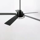 Parrot Uncle 52-Inch Bernice DC Motor Industrial Downrod Ceiling Fan with LED Light and Remote Control