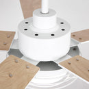 Parrot Uncle 52-Inch Bernice DC Motor Industrial Downrod Ceiling Fan with LED Light and Remote Control