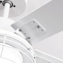 Parrot Uncle 52-Inch Bernice DC Motor Industrial Downrod Ceiling Fan with LED Light and Remote Control