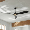 Parrot Uncle 60-Inch Alexi DC Motor Modern Downrod Ceiling Fan with LED Light