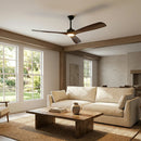 Parrot Uncle 60-Inch Alexi DC Motor Modern Downrod Ceiling Fan with LED Light