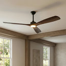 Parrot Uncle 60-Inch Alexi DC Motor Modern Downrod Ceiling Fan with LED Light