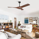 Parrot Uncle 52-Inch Erin DC Motor Industrial Downrod Ceiling Fan with Remote Control (F6009BR)