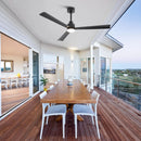 Parrot Uncle 52-Inch Dinah Modern Downrod Mount Ceiling Fan with Remote Control and LED Light