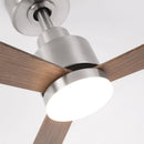 Parrot Uncle 52-Inch Dinah Modern Downrod Mount Ceiling Fan with Remote Control and LED Light