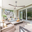 Parrot Uncle 52-Inch Dinah Modern Downrod Mount Ceiling Fan with Remote Control and LED Light
