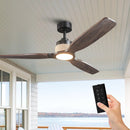 Parrot Uncle 56-Inch Louise Downrod Mount LED Ceiling Fan with Remote Control (F6015)