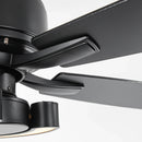 Parrot Uncle 52-Inch Arlen Double-sided Blades Downrod Mount LED Ceiling Fan with Remote Control