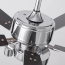 Parrot Uncle 52-Inch Arlen Double-sided Blades Downrod Mount LED Ceiling Fan with Remote Control