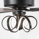 Parrot Uncle 52-Inch Levi Double-Sided Blades in Downrod Mount LED Ceiling Fan with Remote Control