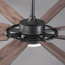 Parrot Uncle 60 Inch / 72 Inch Windmill Downrod Mount LED Ceiling Fan with Remote and APP Control