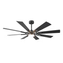 Parrot Uncle 60 Inch / 72 Inch Windmill Downrod Mount LED Ceiling Fan with Remote and APP Control