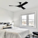 Parrot Uncle 52-Inch Wesley Industrial DC Motor Downrod Mount Reversible Ceiling Fan with Remote Control