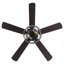 Parrot Uncle 52-Inch Dicken Modern Downrod Mount Reversible Crystal Ceiling Fan with Lighting and Remote Control