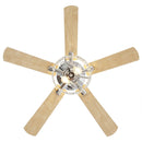 Parrot Uncle 52-Inch Dicken Modern Downrod Mount Reversible Crystal Ceiling Fan with Lighting and Remote Control