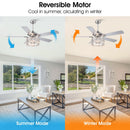 Parrot Uncle 52-Inch Dicken Modern Downrod Mount Reversible Crystal Ceiling Fan with Lighting and Remote Control