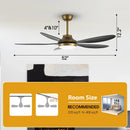 Parrot Uncle 52-Inch Punjab Smart Fan with LED Light (F6357-SMART)