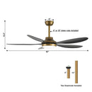 Parrot Uncle 52-Inch Punjab Smart Fan with LED Light (F6357-SMART)