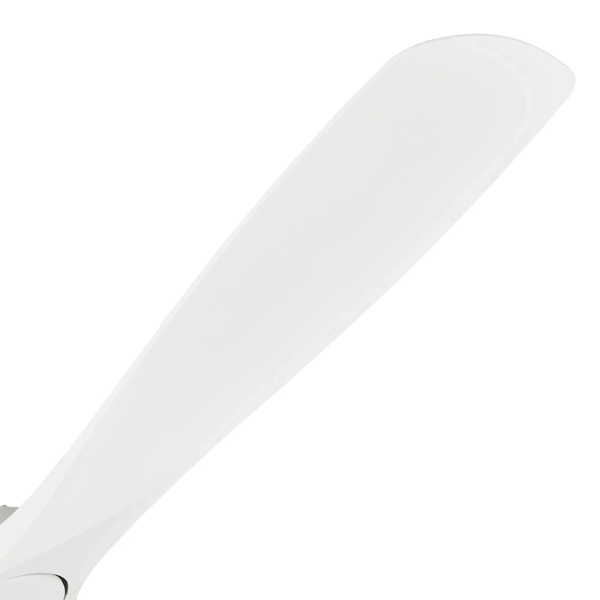 White ceiling fan blade with smooth matte finish