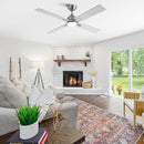 Parrot Uncle 48-Inch Linden DC Motor Downrod Mount Reversible Ceiling Fan with Lighting and Remote Control