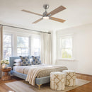Parrot Uncle 48-Inch Linden DC Motor Downrod Mount Reversible Ceiling Fan with Lighting and Remote Control